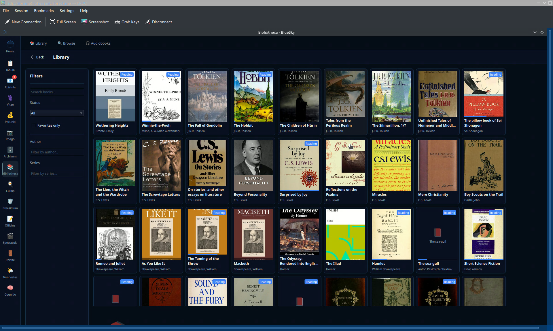 BlueSky Qt - Bibliotheca Library