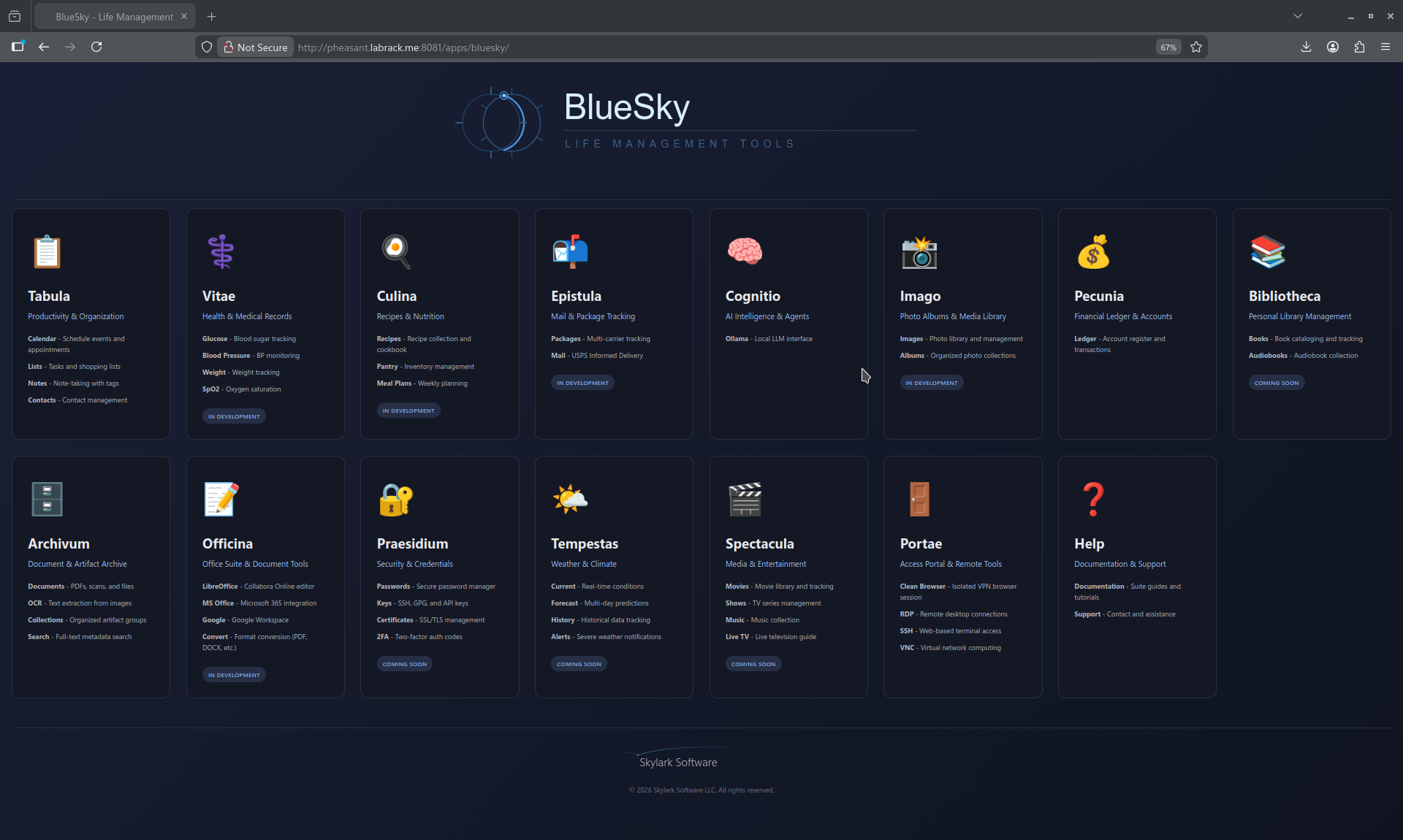 BlueSky Web - Module Grid