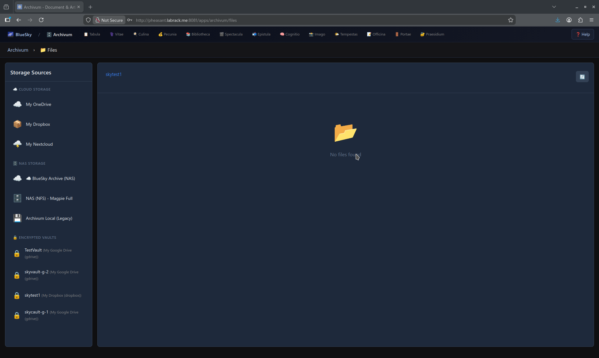 BlueSky Web - Unified Storage